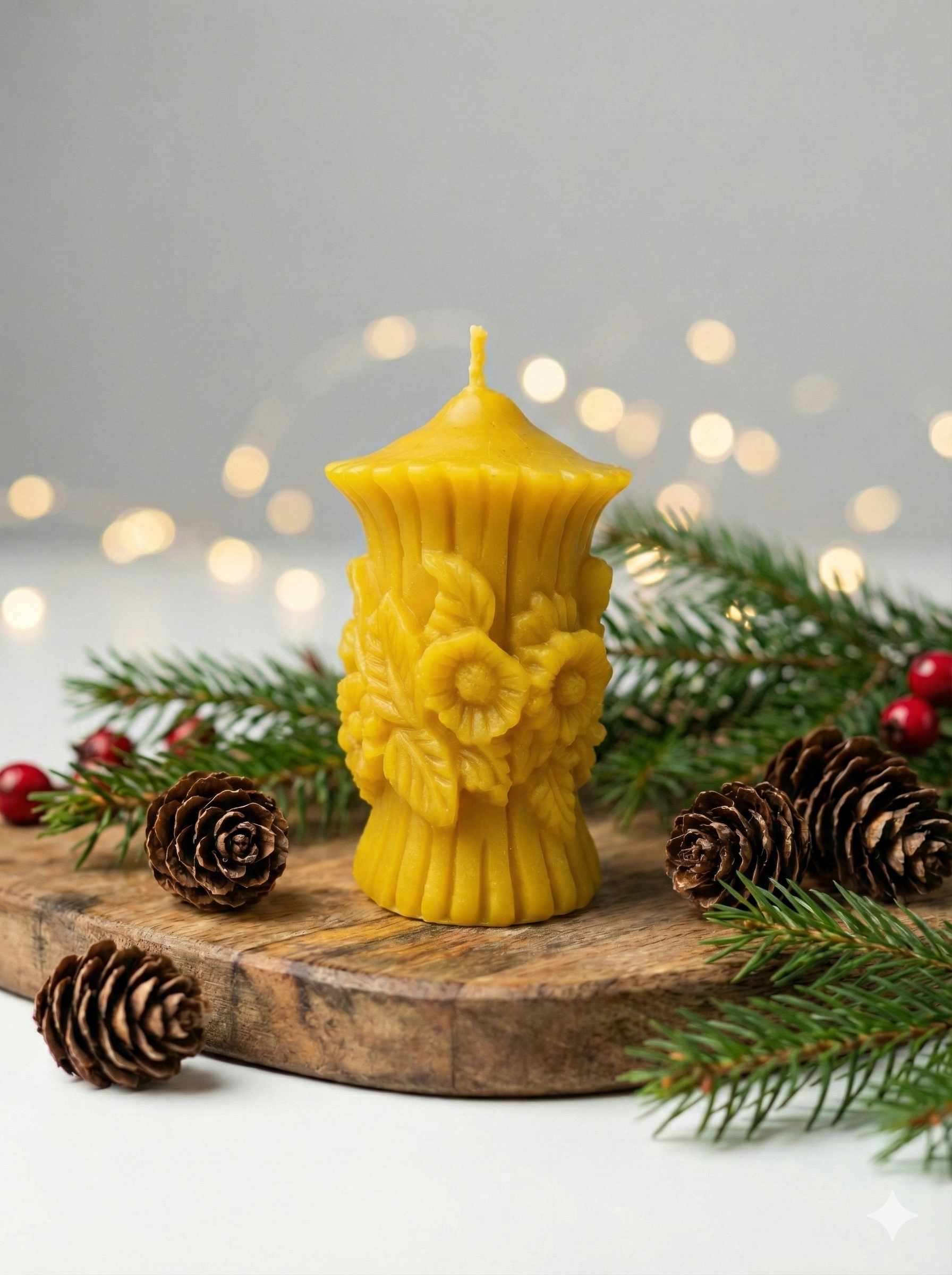 Bišu vaska svece Saulespuķe